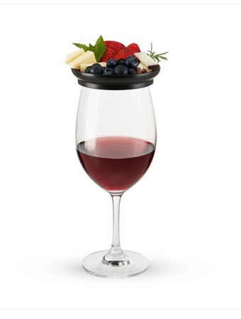 Wine Glass Topper Appitizier Plate