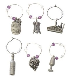 Pewter Wine Charms