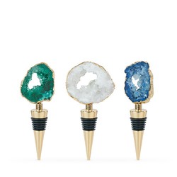 Gilded Geode Stopper